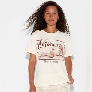 Sabrina Carpenter Graphic Tee - Cream